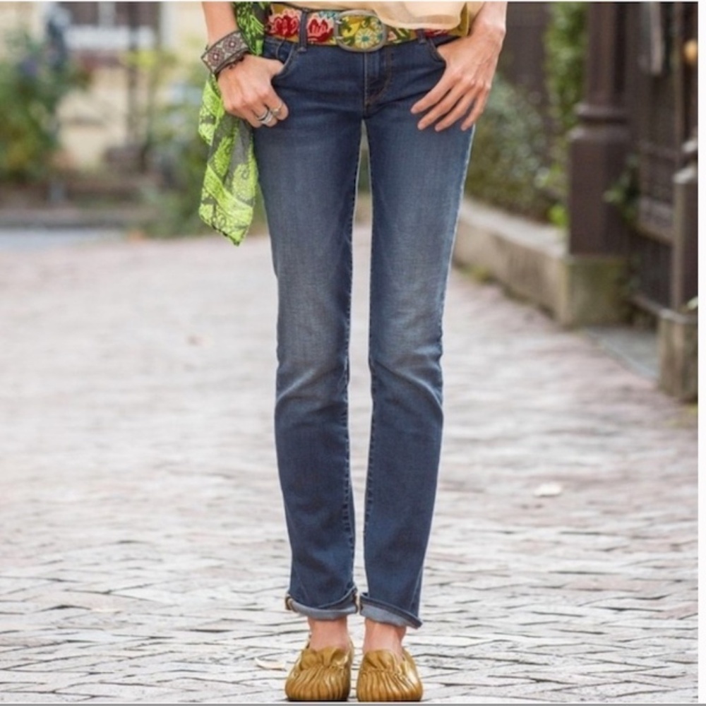 Driftwood Audrey Straight Leg Medium Wash Denim Jeans Size 27